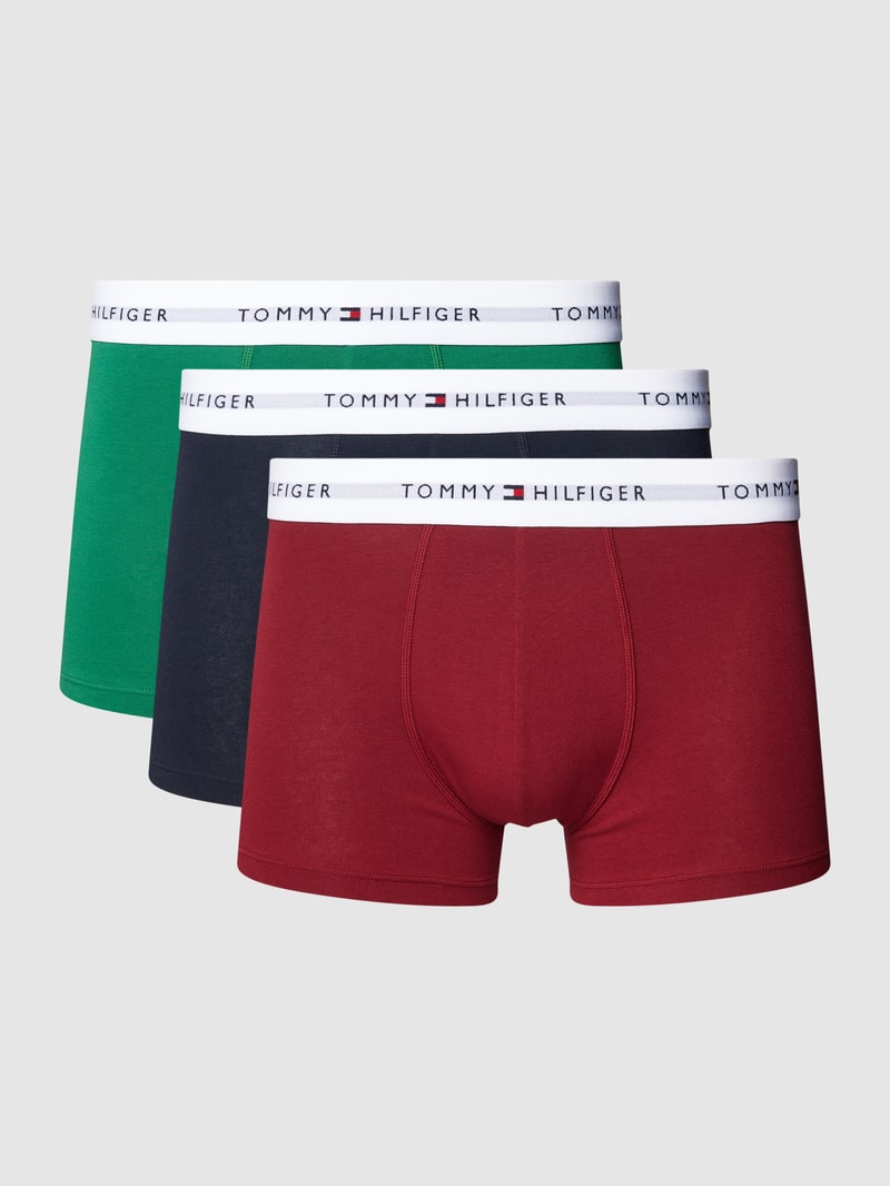Trunks mit elastischem Bund im 3er-Pack in dunkelblau