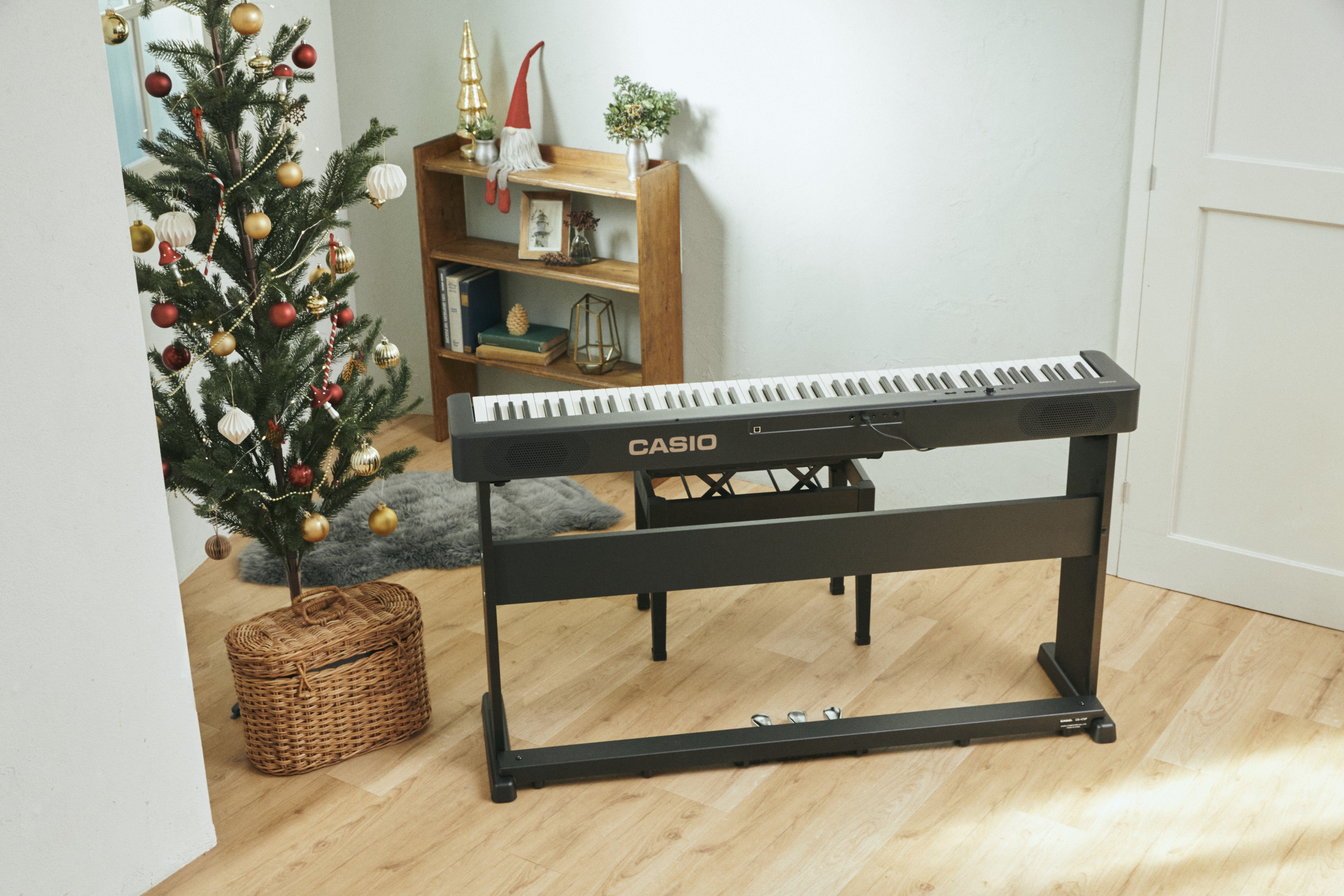 CASIO Digitalpiano CDP-S160BK, (Set), mit Stativ und Pedaleinheit