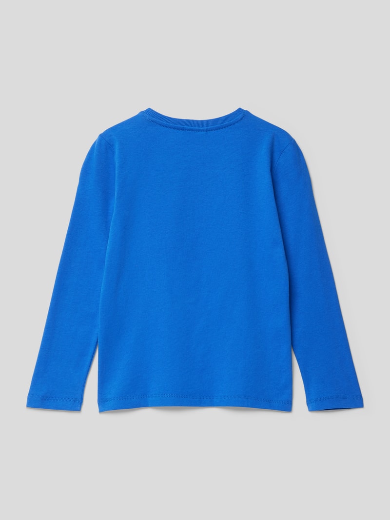 Longsleeve mit Motiv-Print Modell 'Back to School' in royalblau