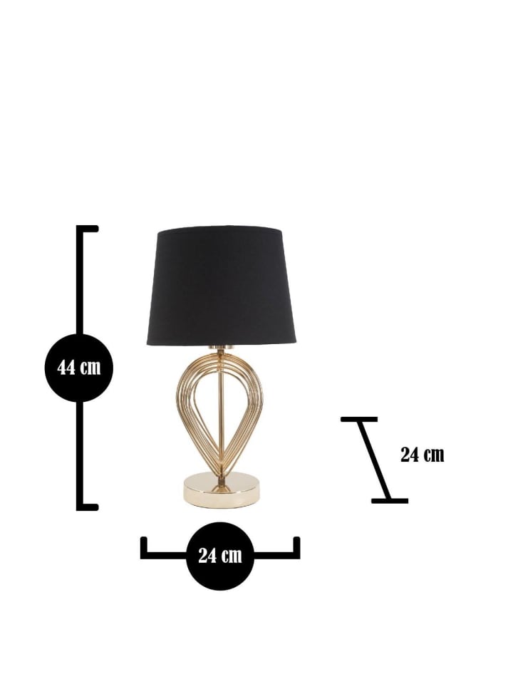 Mauro Ferretti Tischlampe in schwarz günstig kaufen onesize