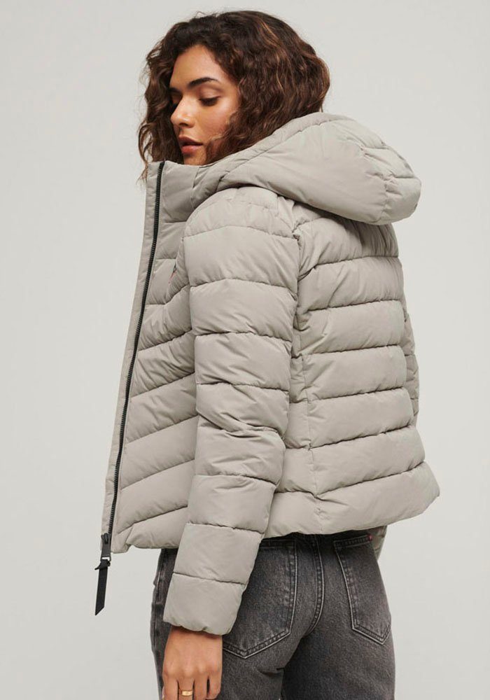 Superdry Steppjacke HOODED MICROFIBRE PADDED JKT