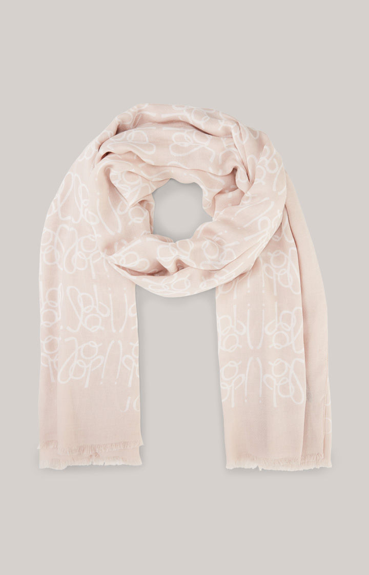 Logo-Schal in Rosé