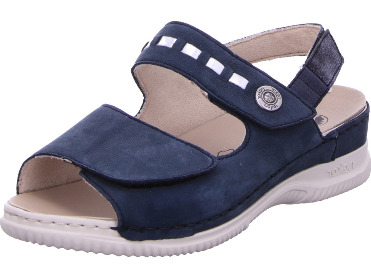 RIEKER Komfort Sandalen blau