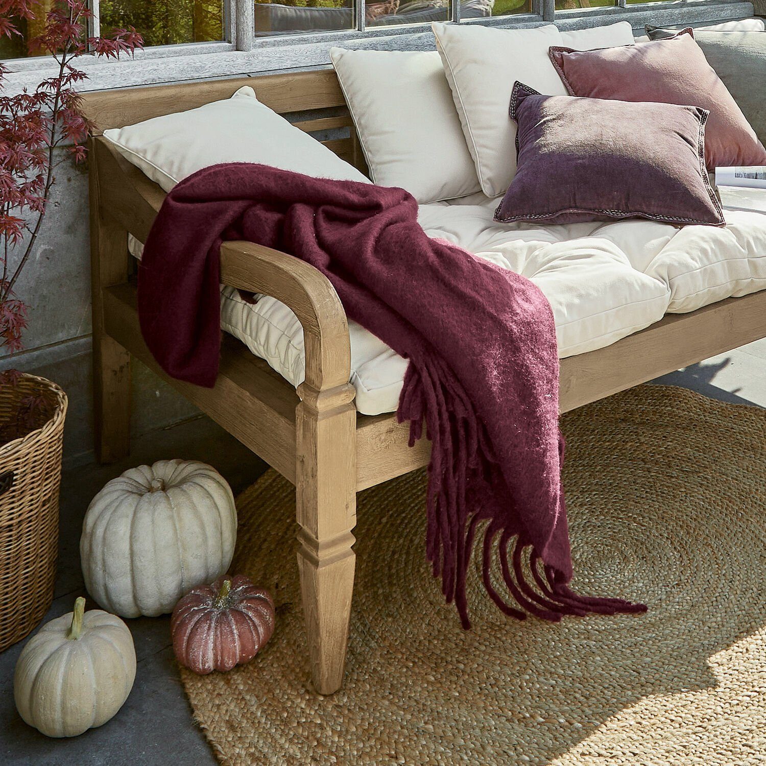 Abschirmdecke, Plaid Allonnes lila, Mirabeau