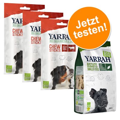 Mixpaket: 2 x Sorten Yarrah Bio Leckerlis testen
