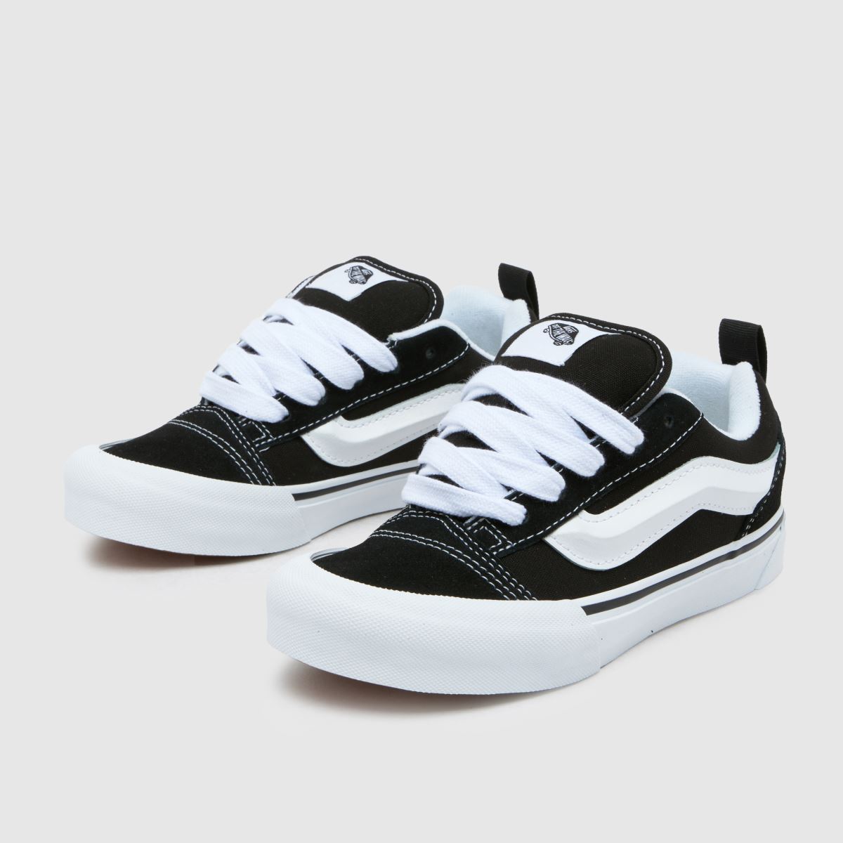 Černobílé dětské tenisky Vans KNU Skool