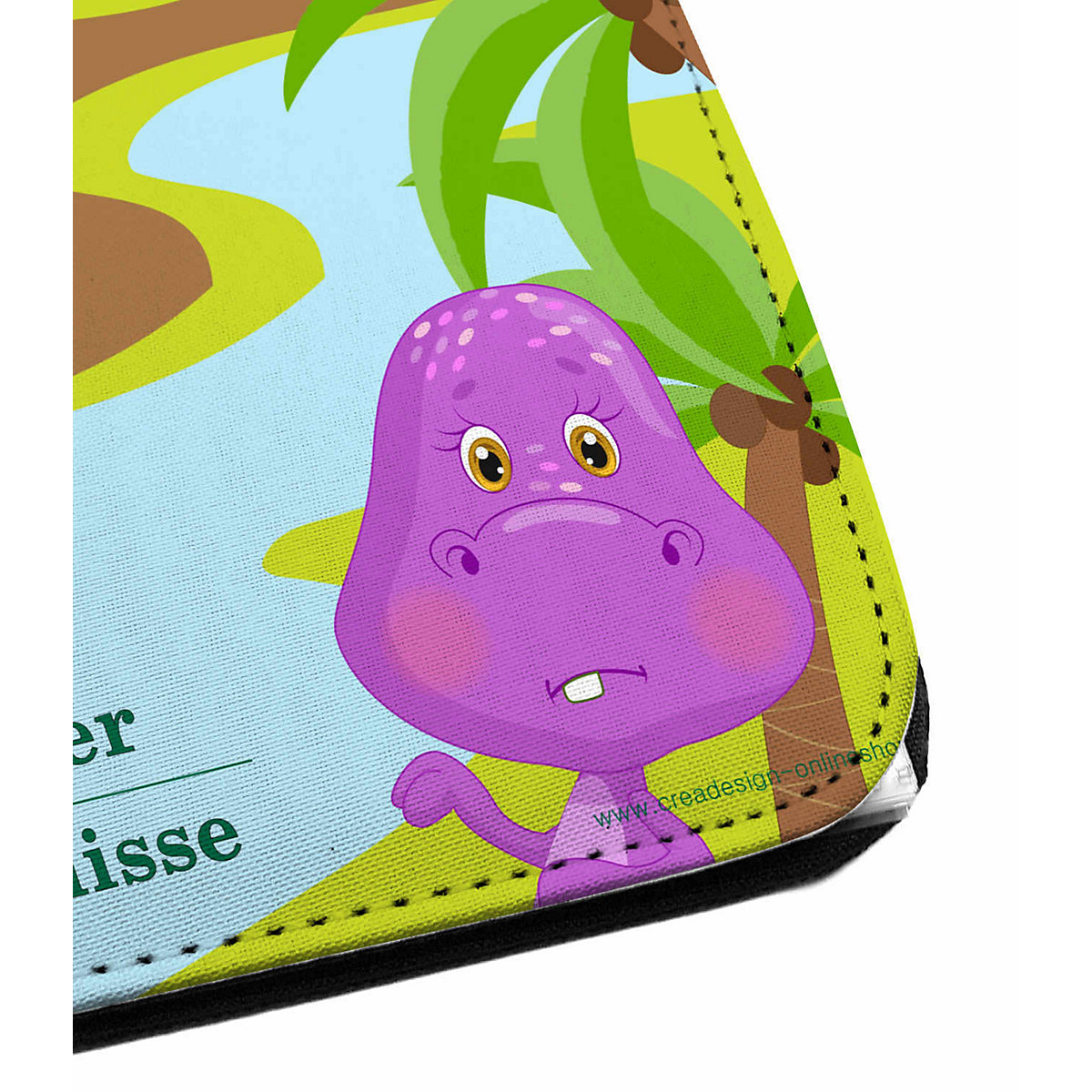 Zeugnismappe / Dokumentemappe mit Name personalisiert Dino