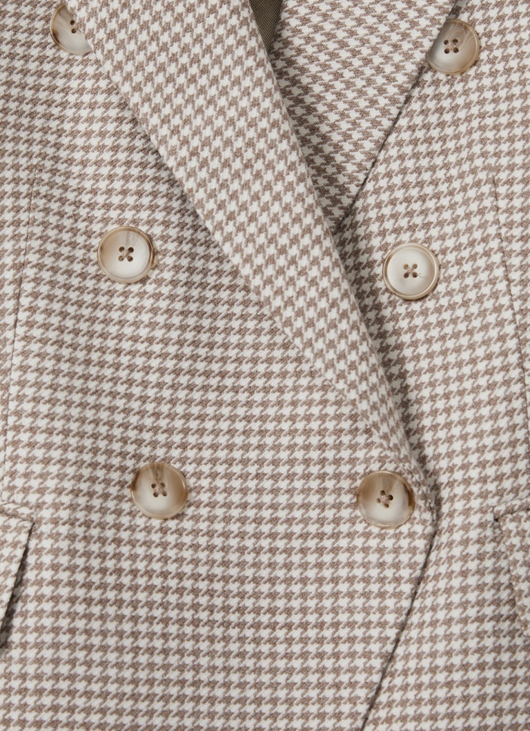 Blazer doppiopetto Elisa di Reiss in misto lana con motivo pied de poule
