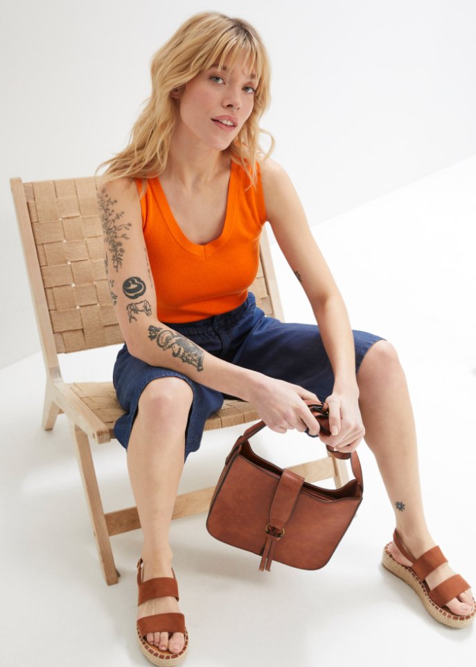 Jeans-Bermuda aus TENCEL™ Lyocell