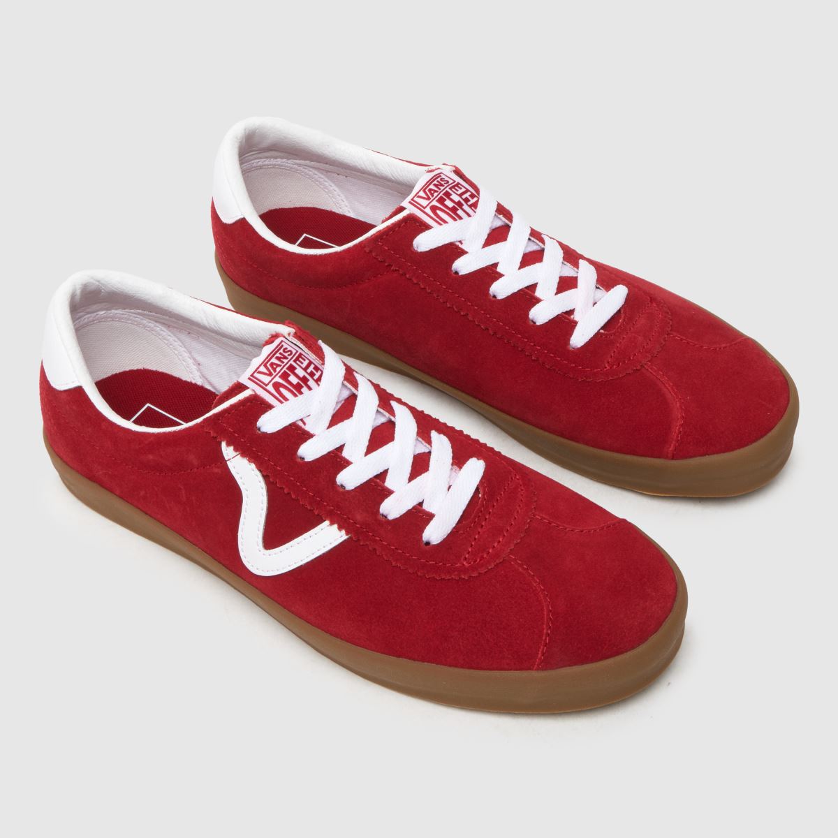 Vans sport alacsony szárú edzőcipők piros színben