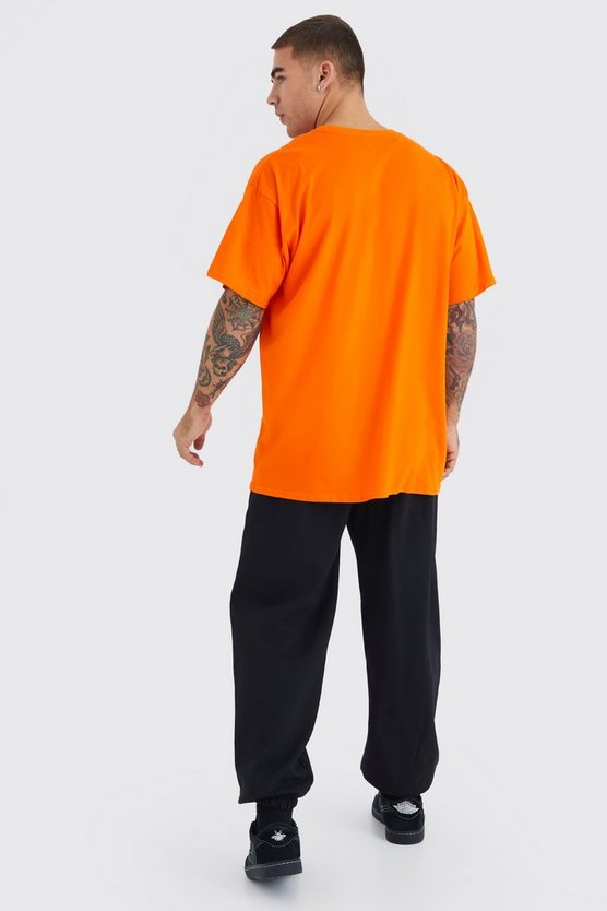 Oversize T-Shirt mit Bm-Print & Jogginghose
