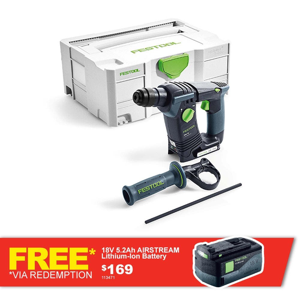 FESTOOL 18V Brushless SDS-Plus Rotary Hammer Skin 576511