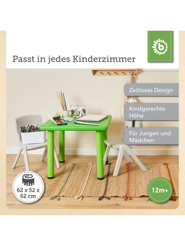 Bieco Spielwaren Kindertisch in Grün günstig kaufen onesize
