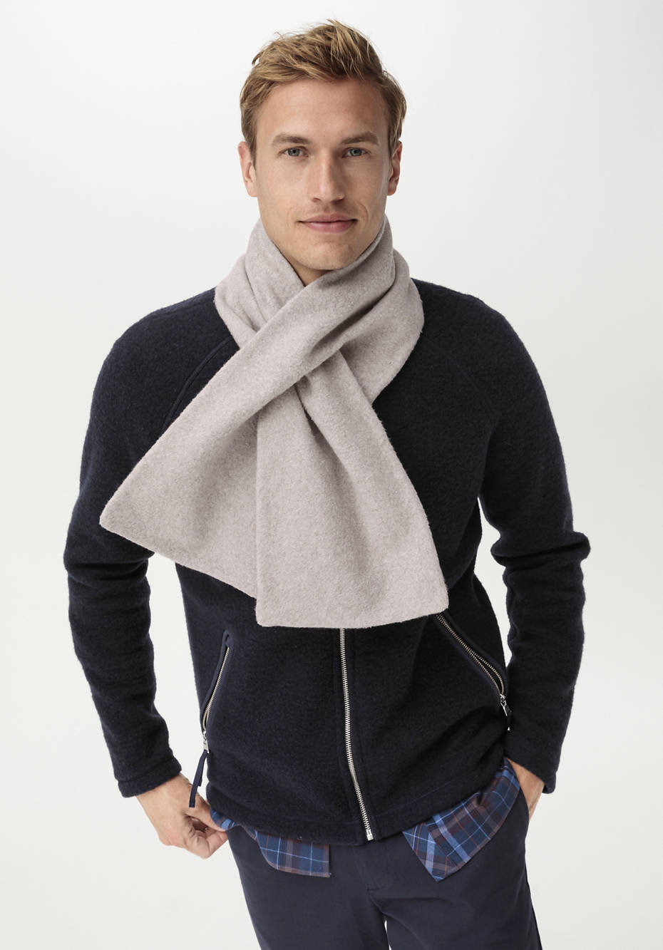 Nature Shell Unisex Schal mit Schurwoll-Wattierung