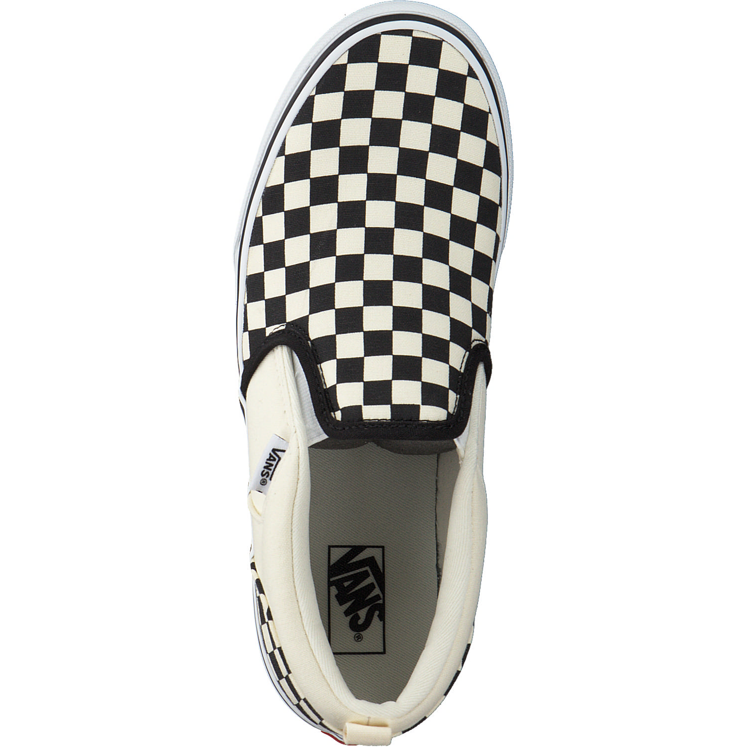 Vans Asher Checkers VN000VH0, Sneakers Low, Kinder, Schwarz (Black/Natural)