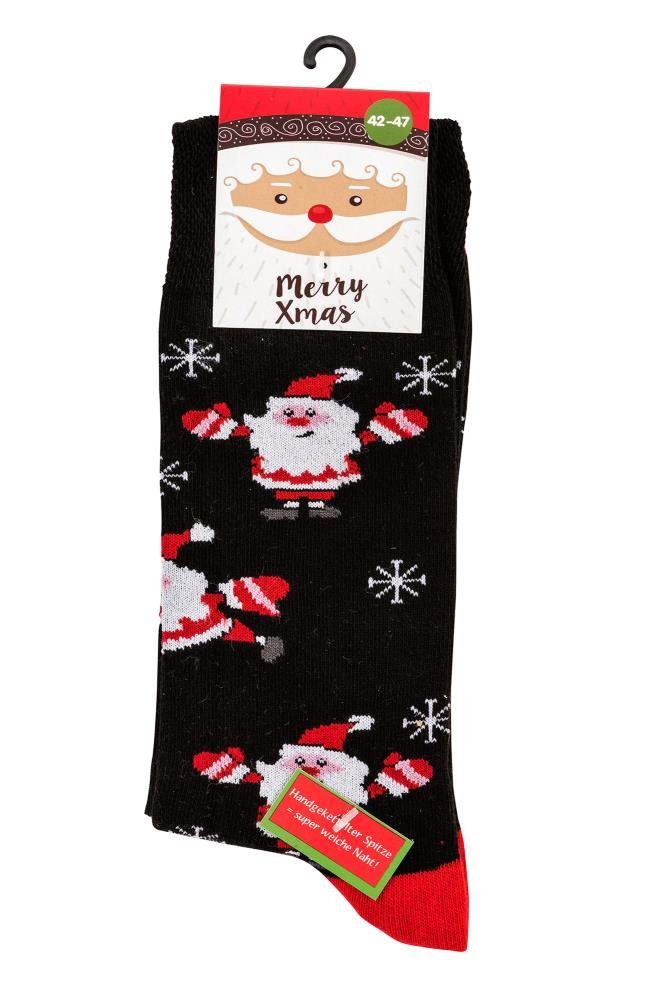 Socks 4 Fun Freizeitsocken Weihnachtssocken Weihnachten Nikolaus Advent Damen Herren (2 Paar)