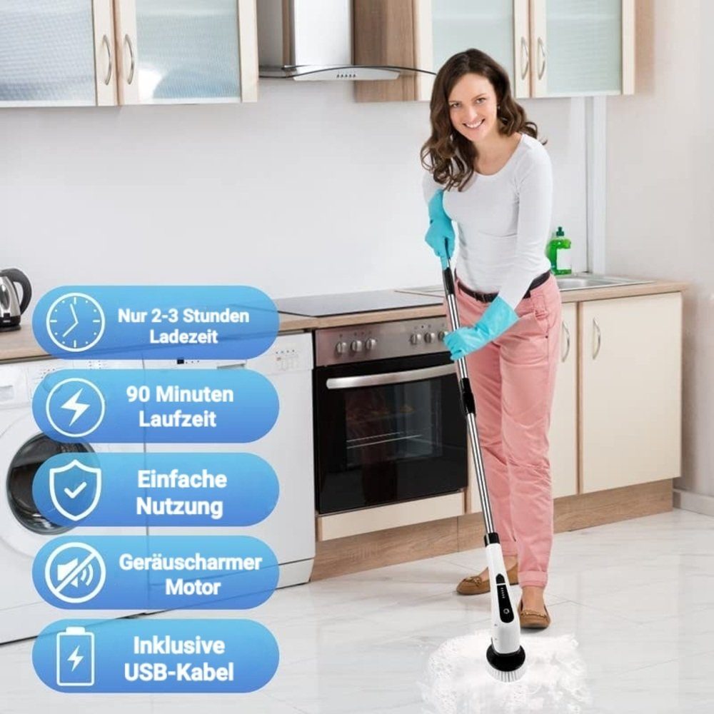 Cleany Reinigungsbürsten-Set Elektrische Reinigungsbürste, Oberflächenbürste, Reinigungsbürste, Hochqualitative Bürste