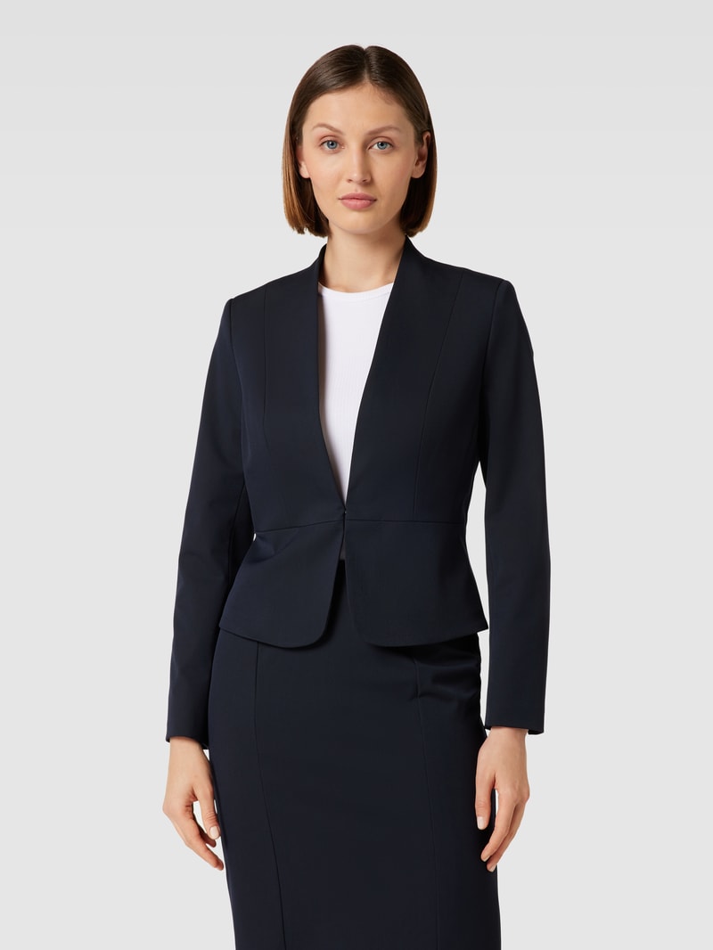 Blazer mit Hakenverschluss in marineblau