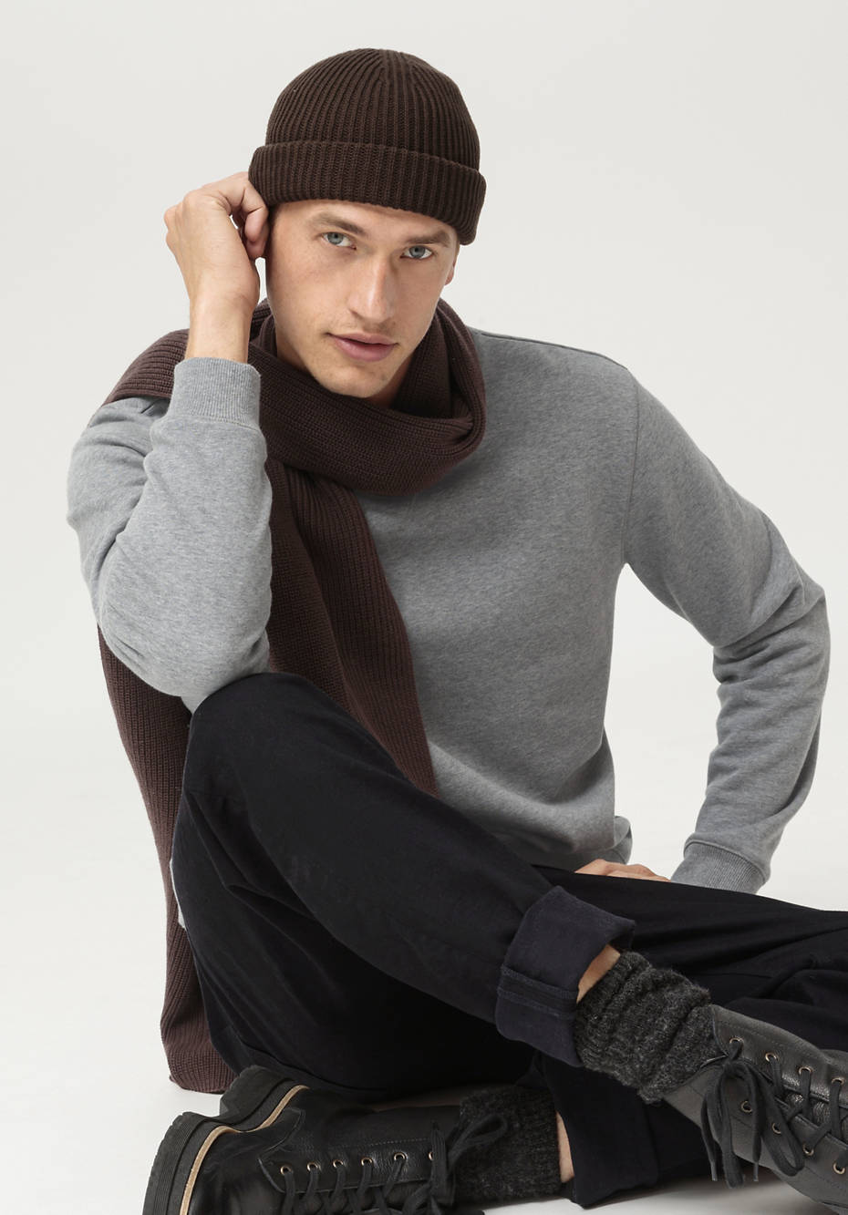 Strickmütze aus reiner Bio-Baumwolle