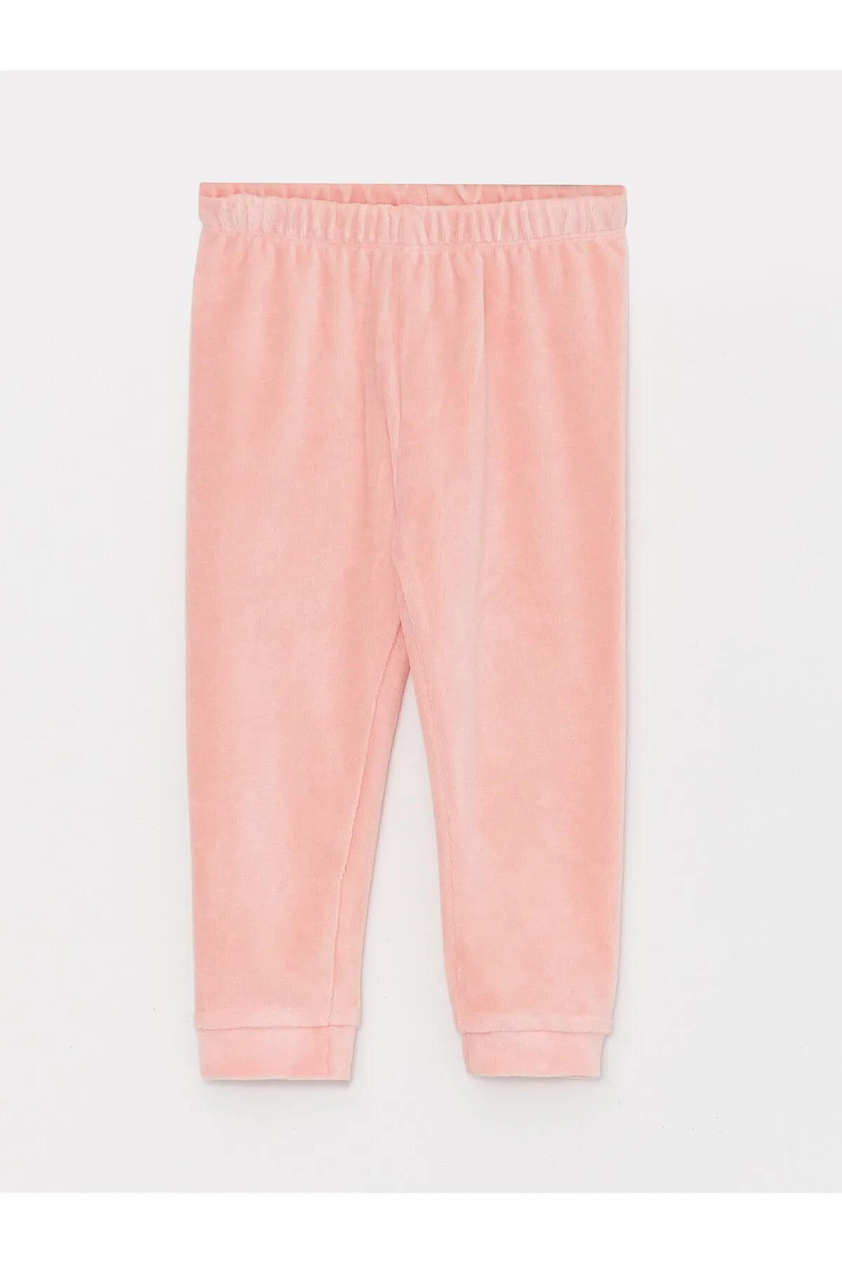 LC Waikiki  Basic-Pyjamahose aus Samt für Mädchen mit elastischem Bund, 2-teilig