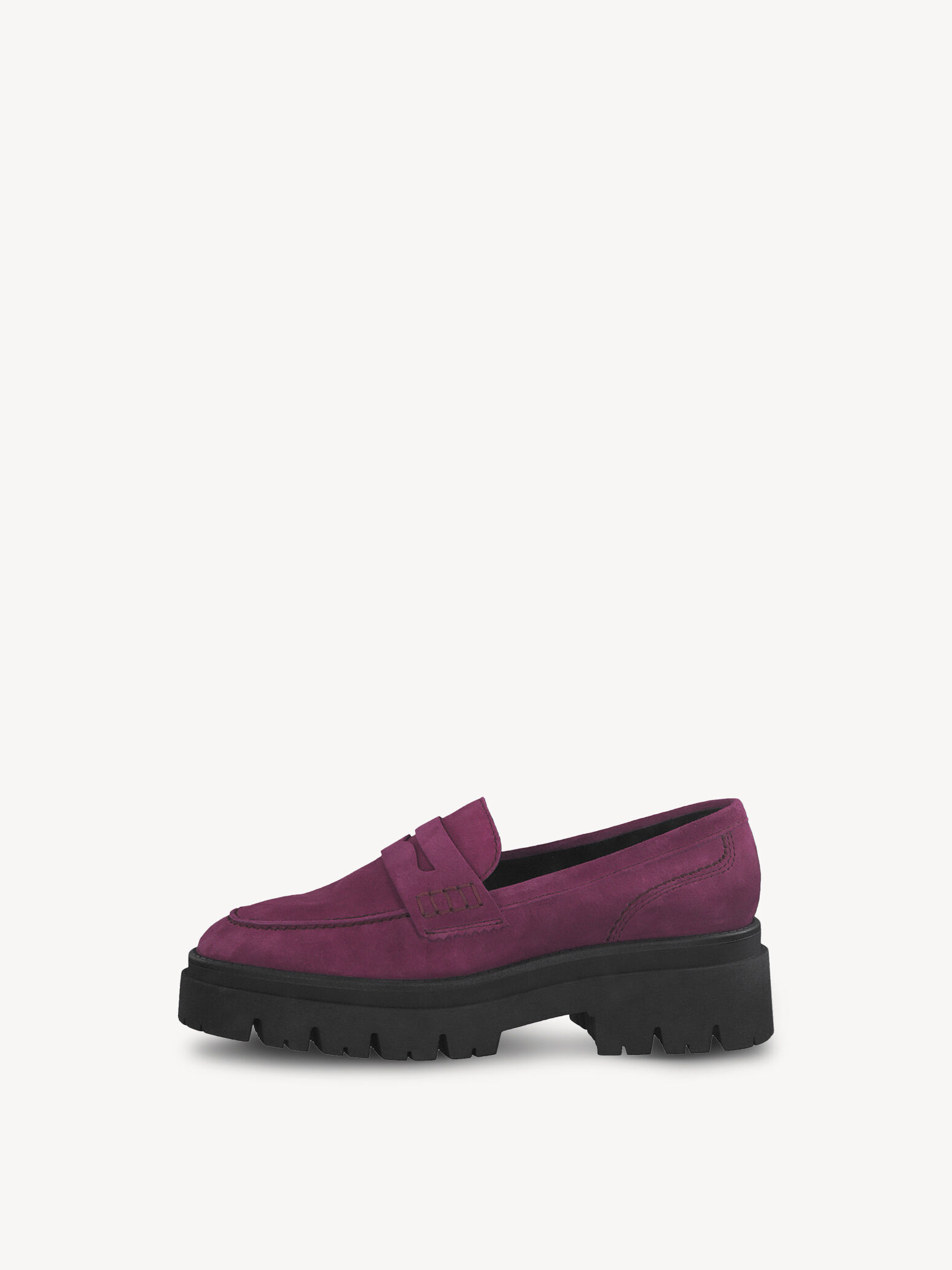 Slipper en cuir - rose fuchsia