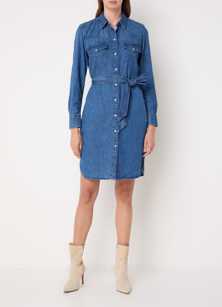 Rochie scurtă Ralph Lauren cu trifoi și curea legată
