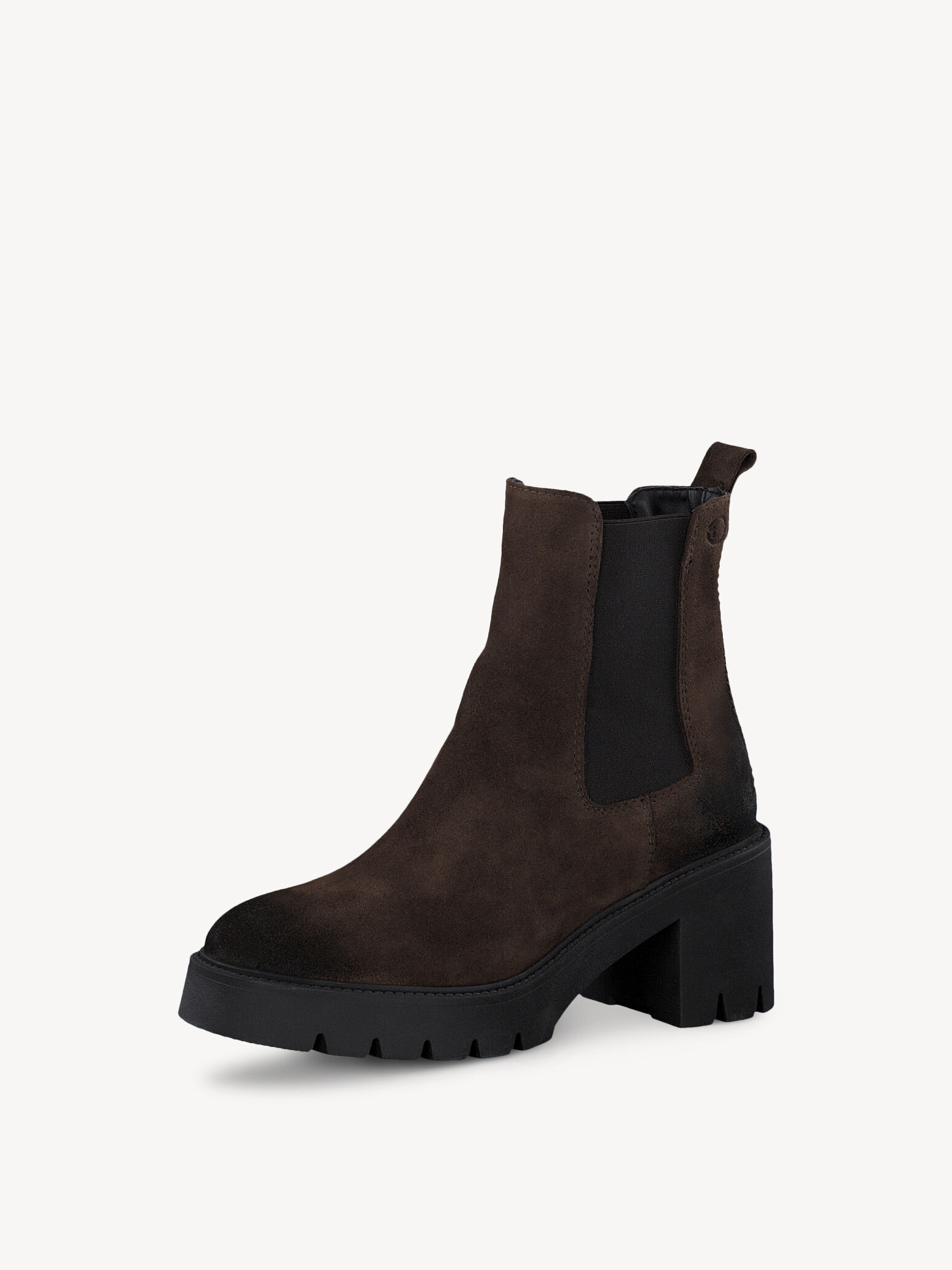 Bottine Chelsea en cuir - marron