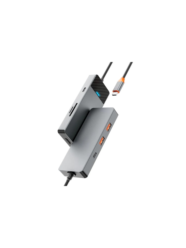 COFI 1453 WiWU - HUB 7/9/12 in 1 USB-C HUB - Adapter Aluminiumgehäuse in Grau günstig kaufen 1