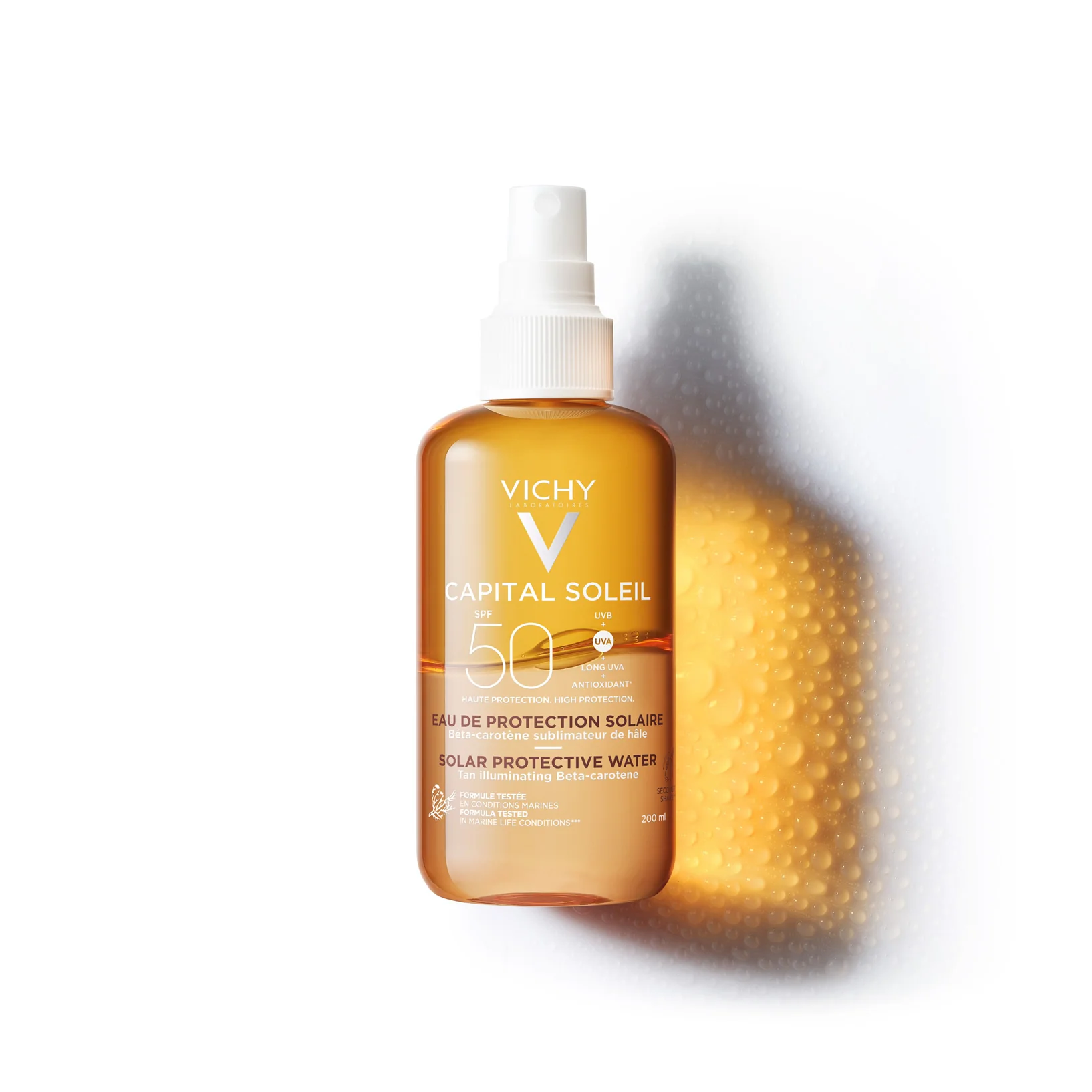 Capital Soleil Protector solar corporal en spray SPF 50 - Spray solar corporal de alta protección.