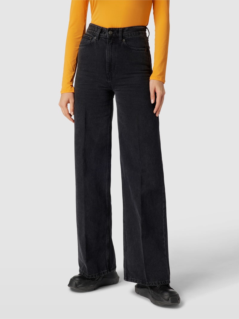 Loose Fit Jeans in 5-Pocket-Design Modell 'CAUSE' in anthrazit