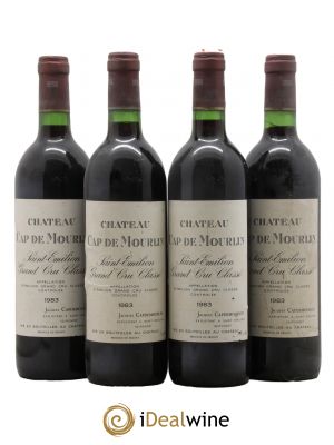 Château Cap de Mourlin Grand Cru Classé  1983 - Lot de 4 Bouteilles