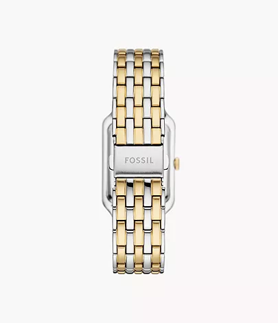 Fossil Uhr Raquel 3-Zeiger-Werk Datum Edelstahl Bicolor