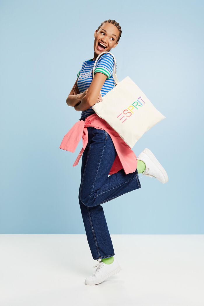 Jeans mit gerader Passform und hohem Bund