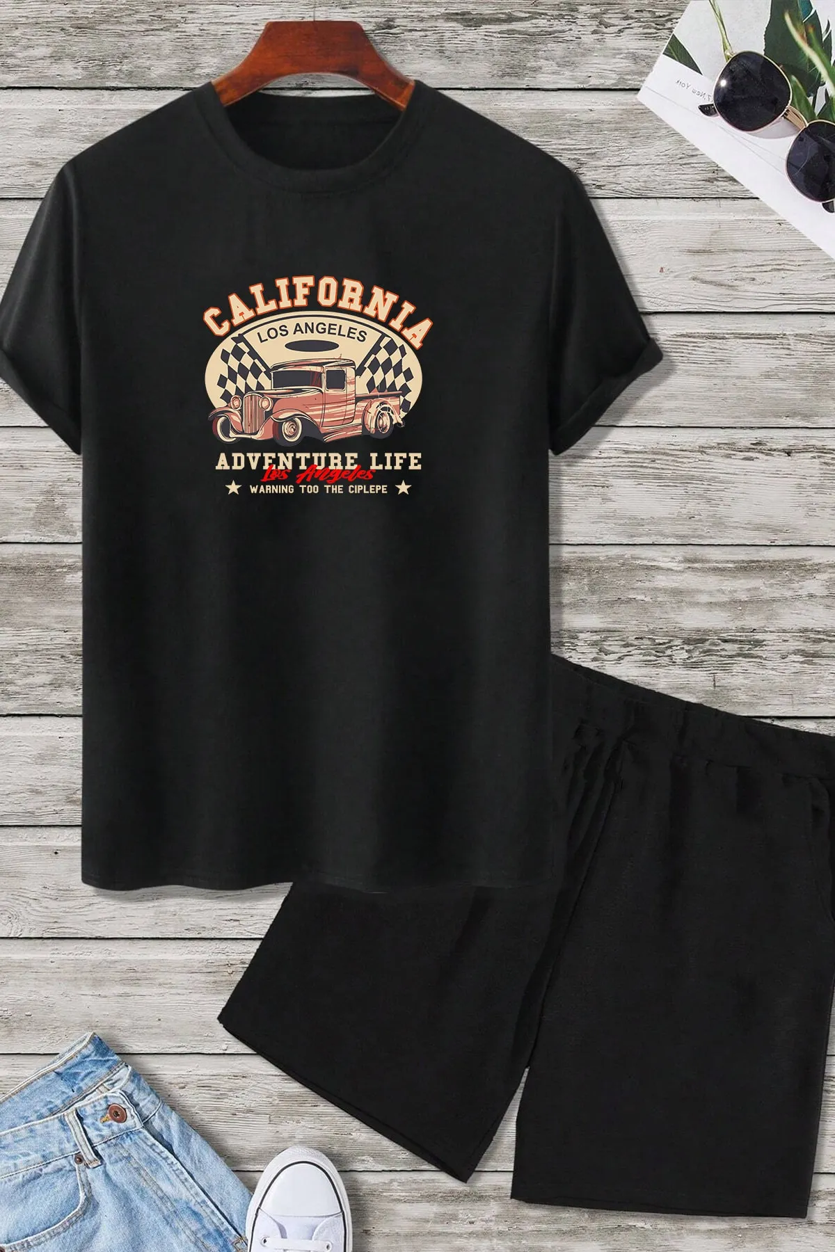 uyguntarz  Shorts-Set mit California-Print