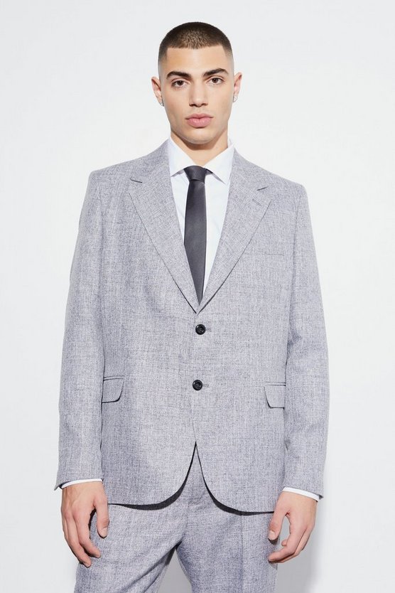 Kastiger strukturierter Oversize Blazer