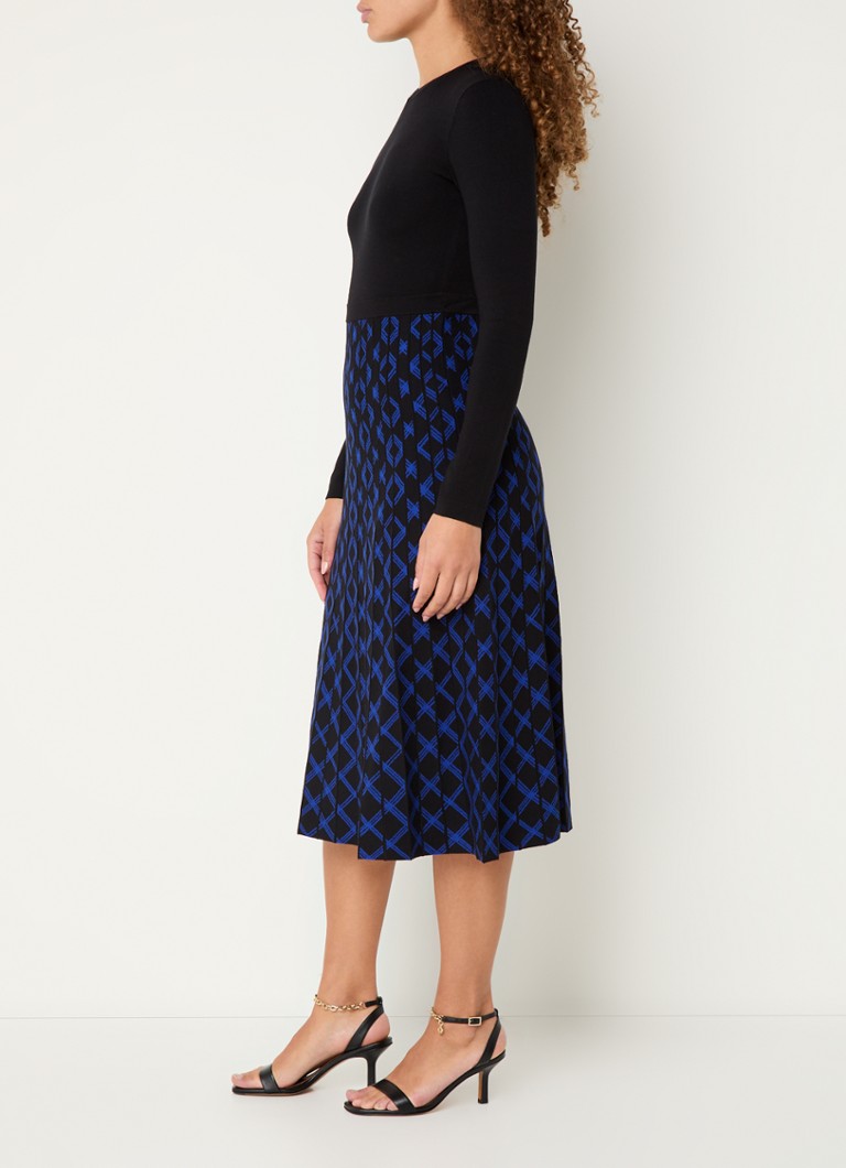 Abito maglione midi a maglia fine Hobbs Larna con motivo a maglia