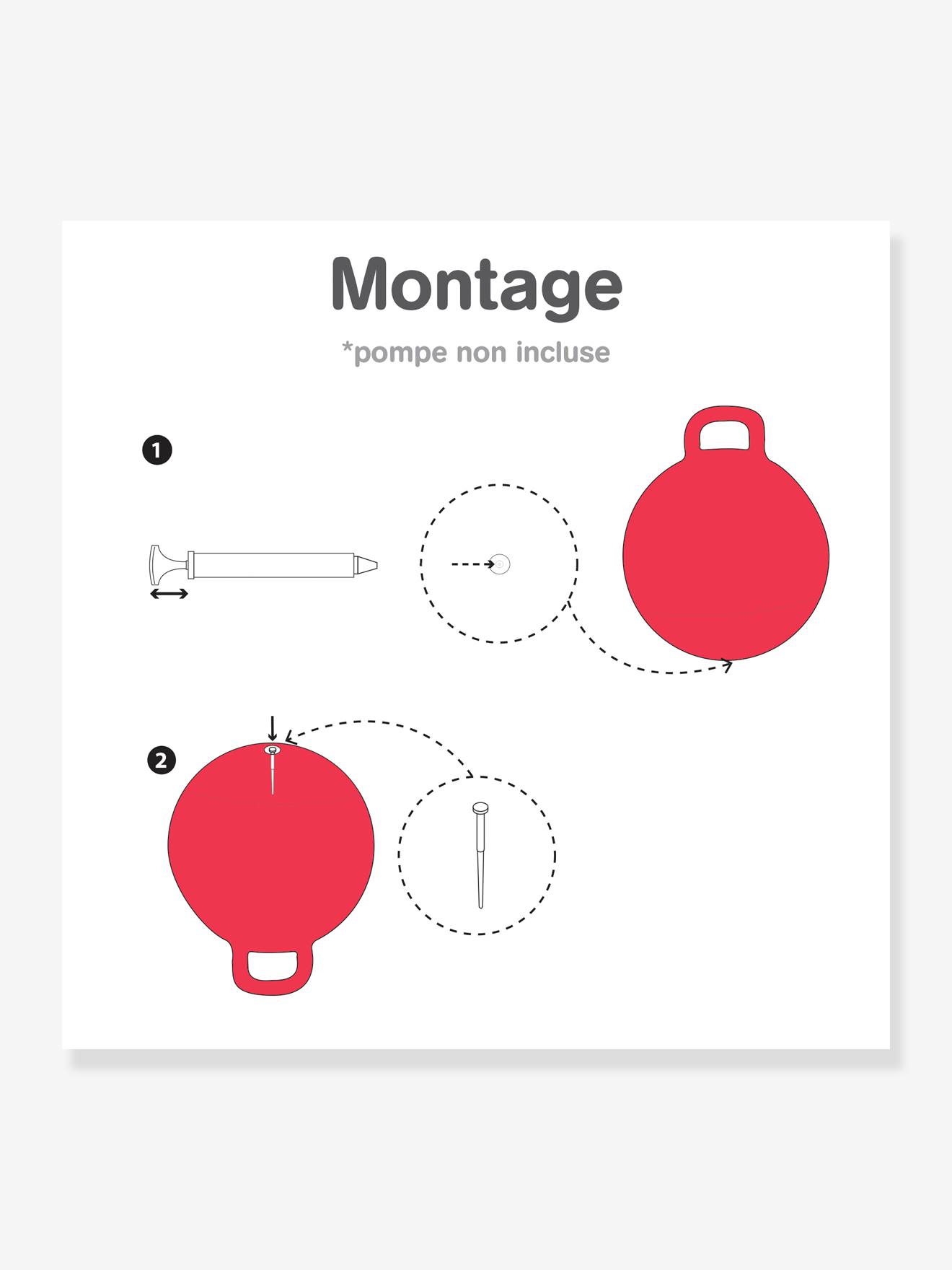 Ballon sauteur XXL rouge