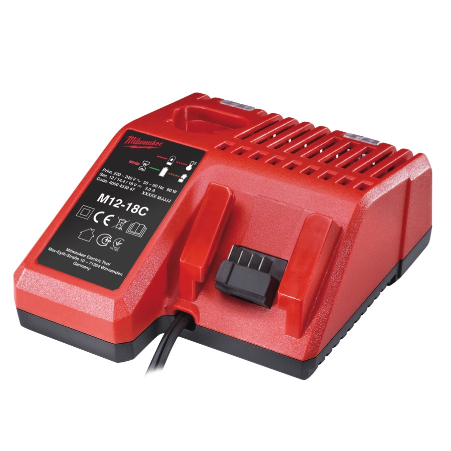 Accessori Milwaukee 4932352959 Caricabatterie multiplo per batterie agli ioni di litio M12-18C