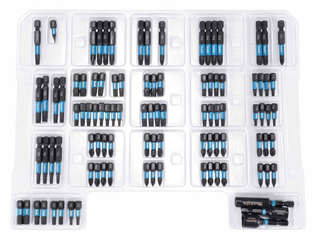 Makita Accessories E-24826 Impact Black Impact Screwdriver Bit Set 100-piece