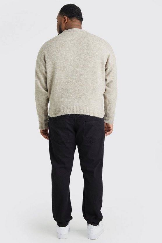 Plus kastiger Bouclee-Pullover