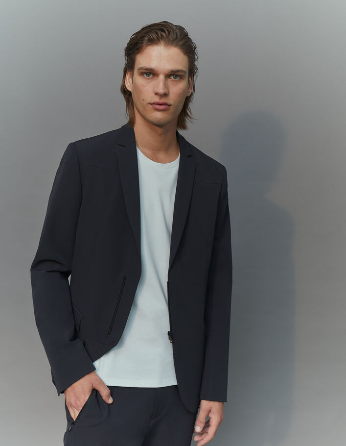 Veste de costume noire tissu 37.5° Homme