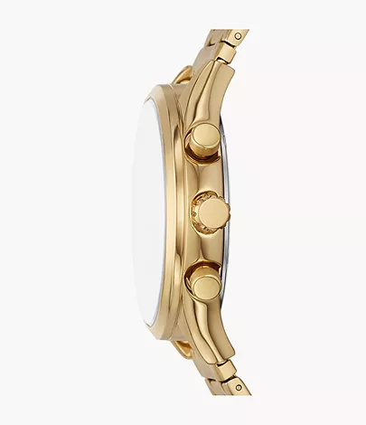 Fossil Outlet Uhr Fenmore Multifunktionswerk Edelstahl goldfarben