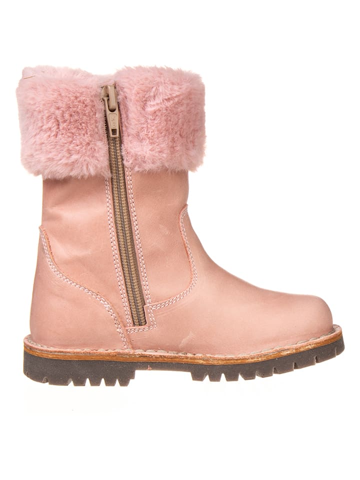 POM POM Leder-Winterboots in Rosa günstig kaufen