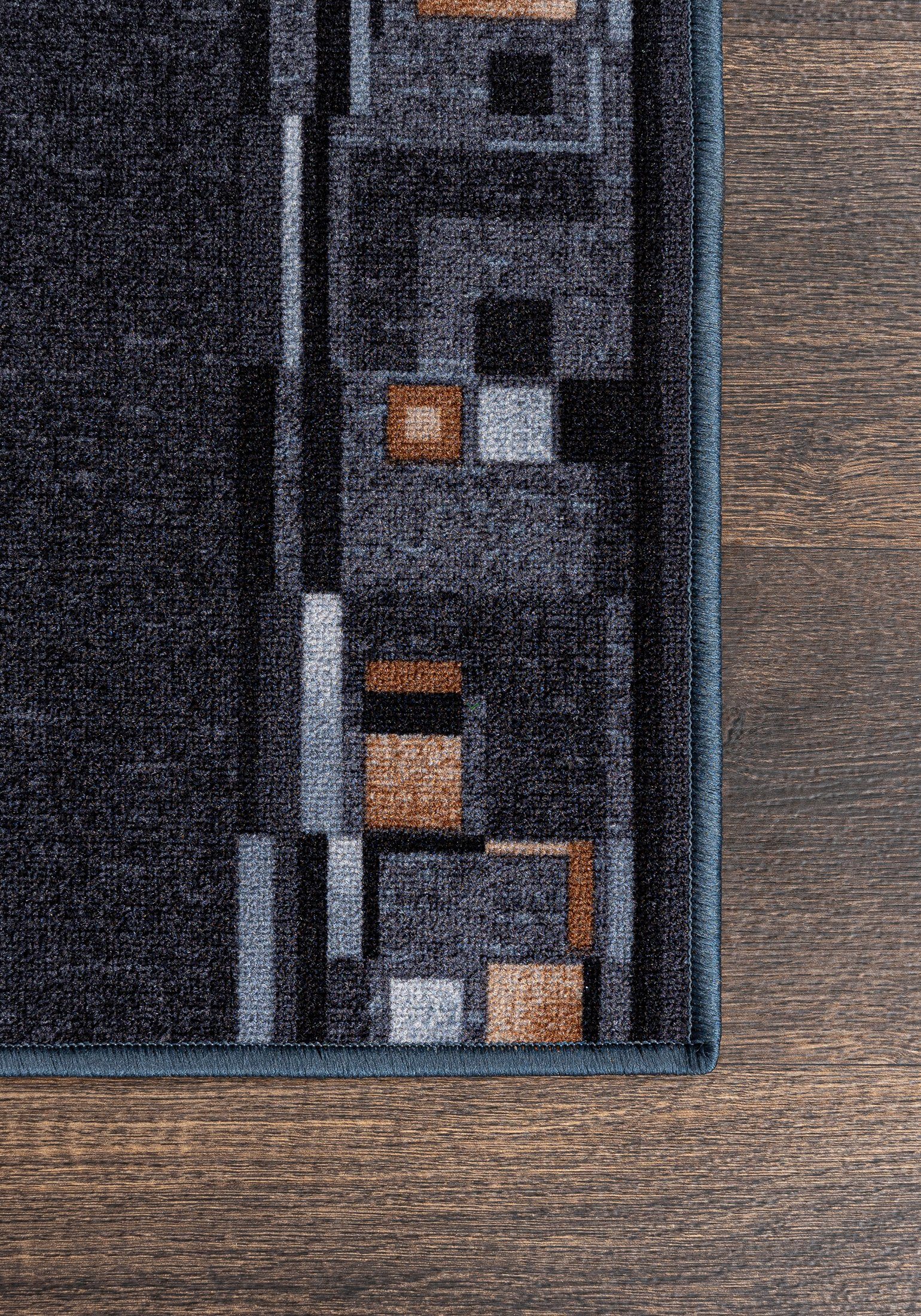 Läufer Läufer Teppichläufer Brücke - Vorzimmer Küche - Grau, Mazovia, 67 x 200 cm, Kurzflor, Rutschfest, Meterware, Verschiedene Größen