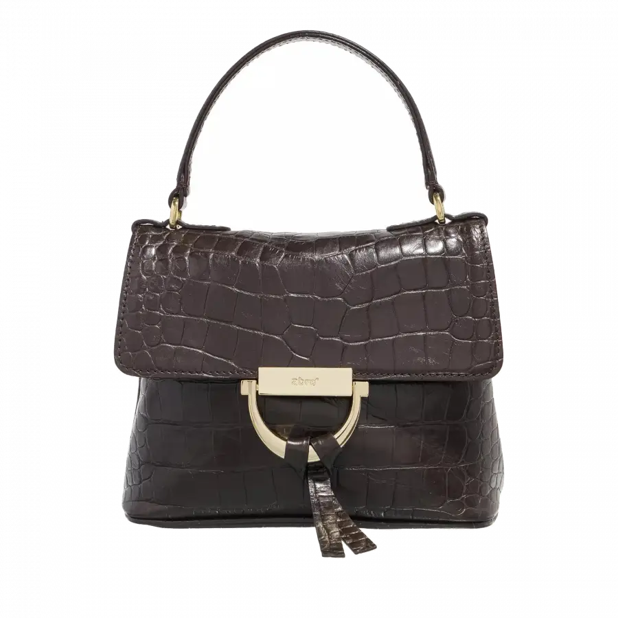 Abro - Abro Handle Bags Leder Dark Brown - braun
