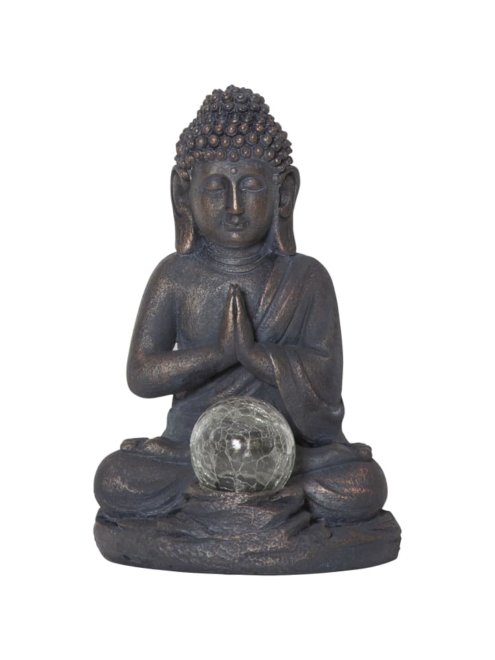 STAR Trading Solar Dekorationsleuchte Buddha in Silber günstig kaufen onesize