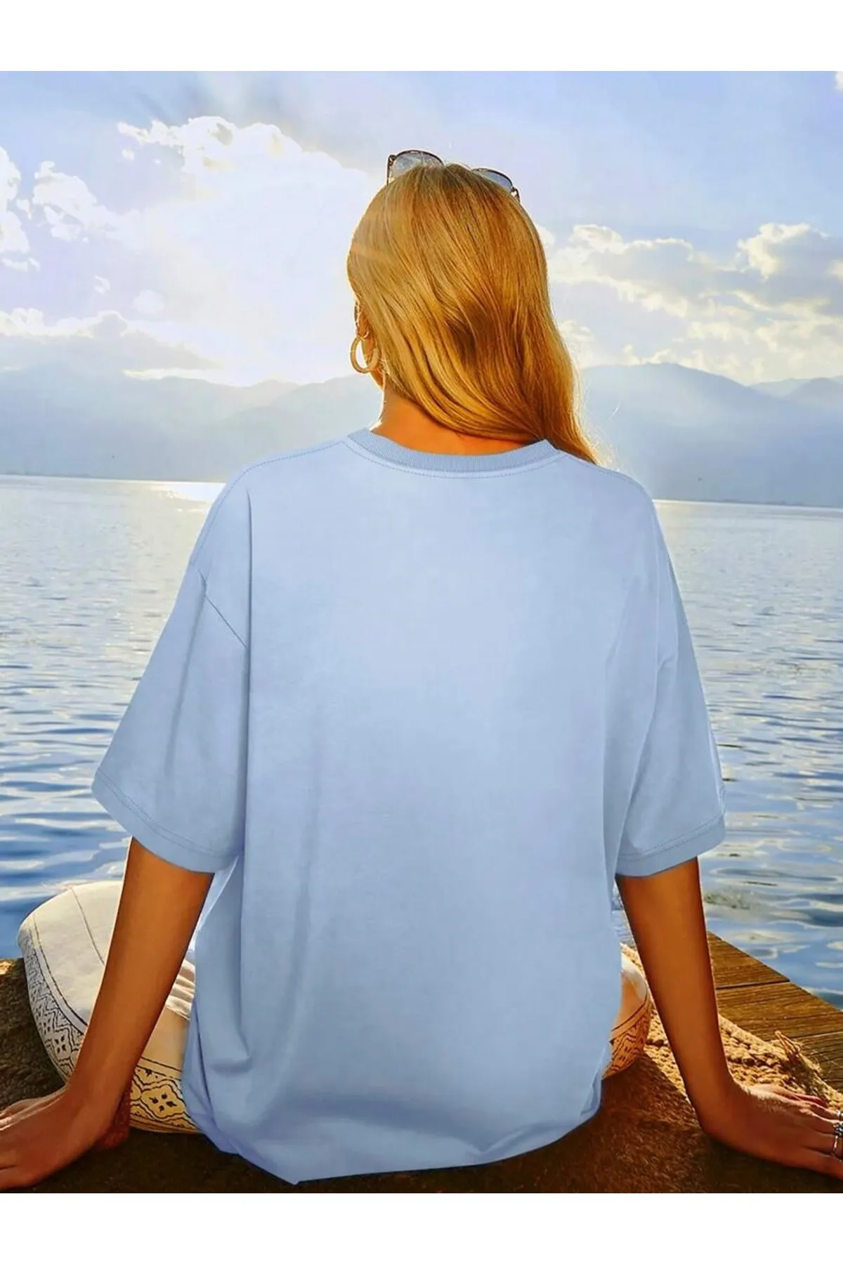 MOONBULL  T-Shirt - Blau - Regular Fit