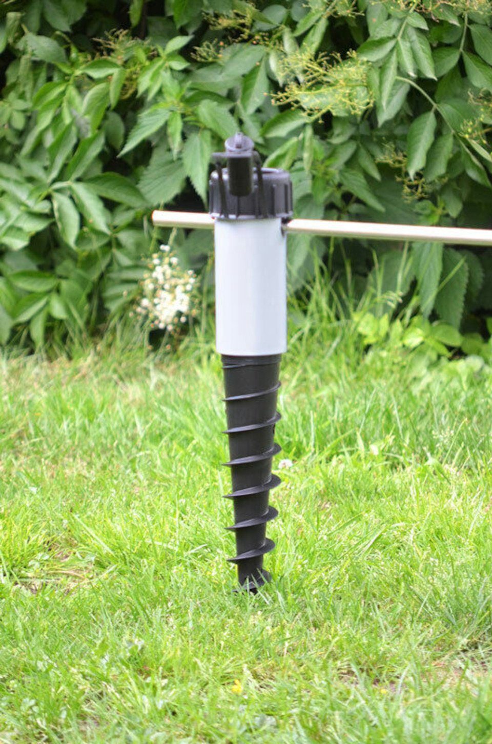 Kai Wiechmann Schirmhalter Hochwertige Bodenhülse für Sonnenschirm als Bodendübel für Schirme, für Stöcke bis Ø 55 mm