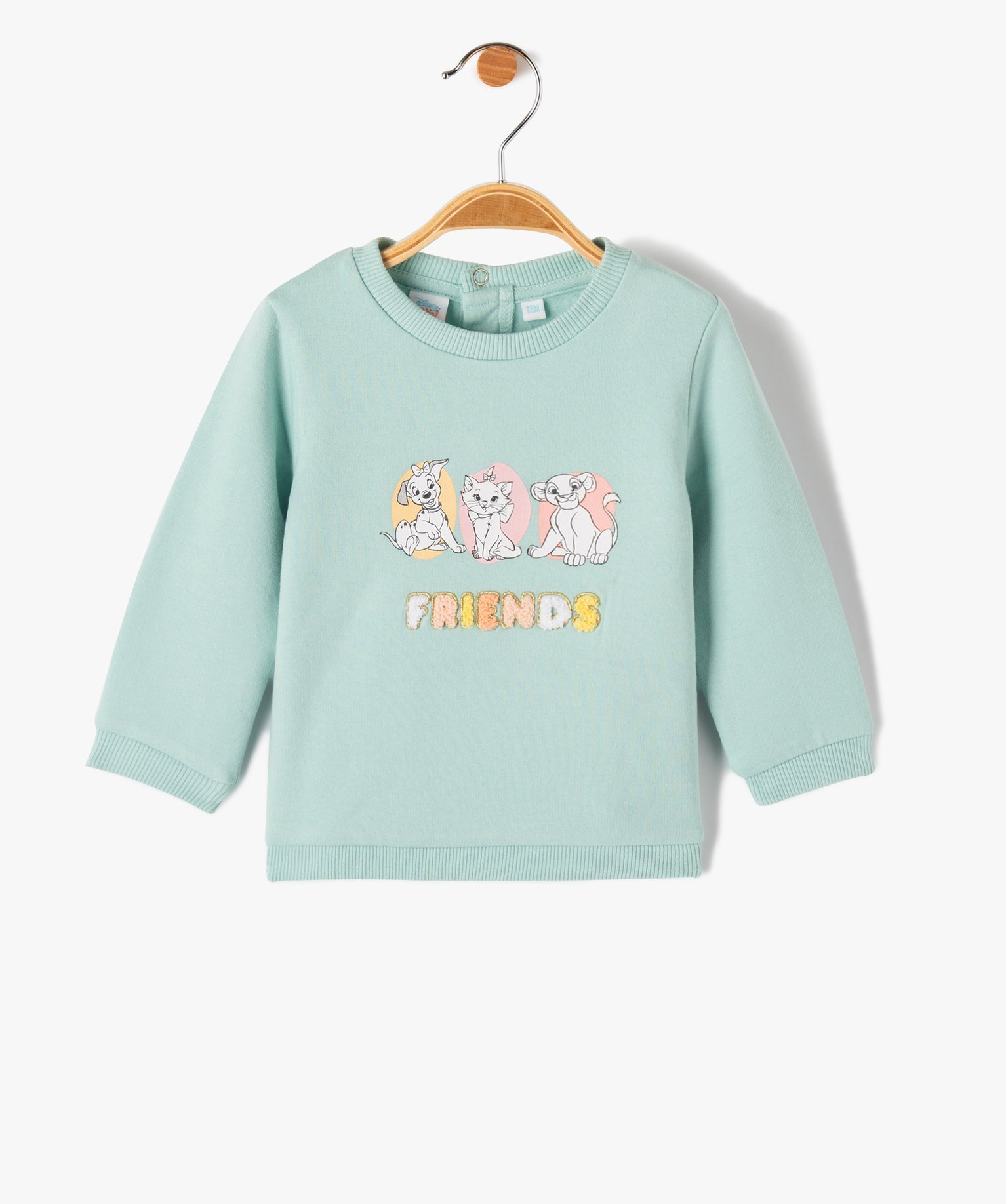 Sweat bébé en jersey molletonné imprimé - DS vert | GEMO