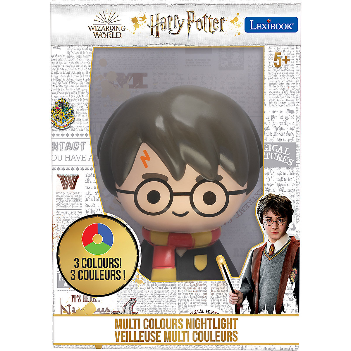 Harry Potter - LED-Taschen-Nachtlicht für Kinder mit Farbwechsel